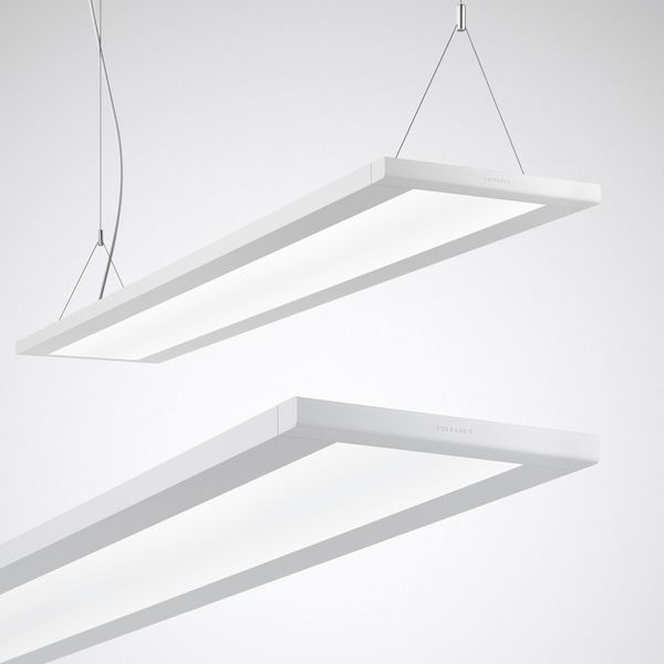 Suspended luminaires Luceos H HCL D/H Prisms White ETDD 88W Wide reduced glare UGR19 (W19) IK03 3 SDCM image 1