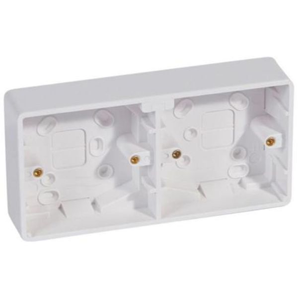 Synergy™ - Surface mounting box - plastic - 2x1 gang - 35 mm deep image 1