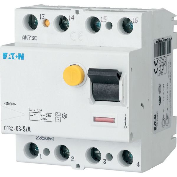 Residual current circuit-breaker, 25A, 0p, 3mA, A-Char image 1