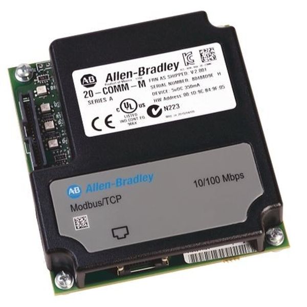 Allen-Bradley, 20-COMM-M, PowerFlex Architecture Class DPI Modbus/TCP Adapter image 1