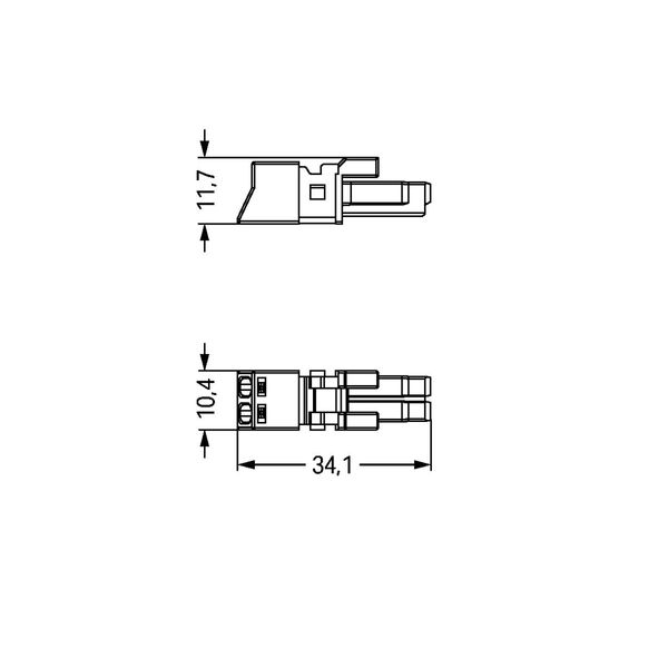 Socket 2-pole Cod. B pink image 4