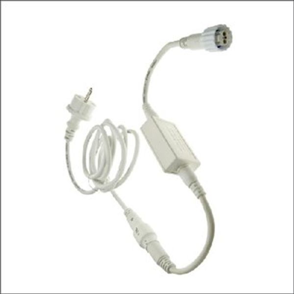 QUICK FIX® Main Connector EU 1,5m, white cable,with AC/DC, max. load capacity: 480W, 220-240V image 1