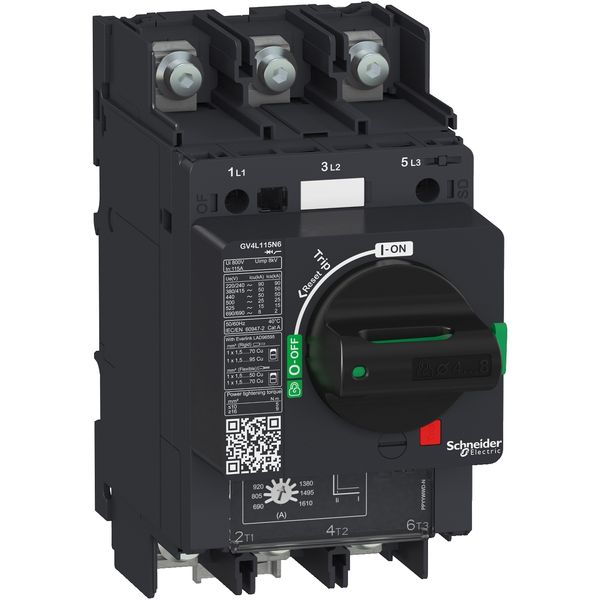 Motor circuit breaker, TeSys GV4, 3P, 12.5 A, Icu 50 kA, magnetic, lugs terminals image 3