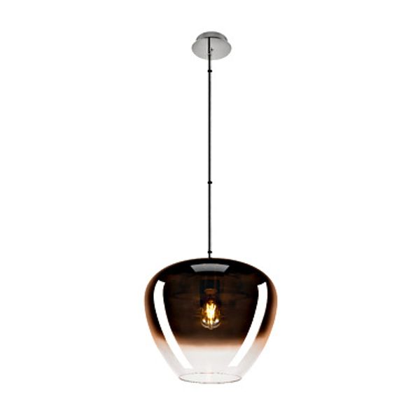 PANTILO CONVEX 40 Pendant lamp 150cm E27 max. 40W kupfer image 1