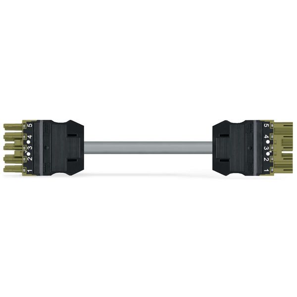 pre-assembled interconnecting cable;Eca;Socket/plug;black image 1