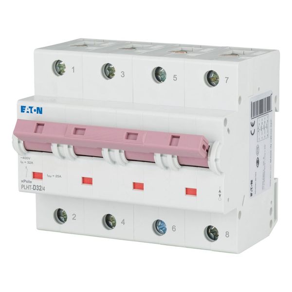 Miniature circuit breaker (MCB), 32A, 4p, D-Char, AC image 3
