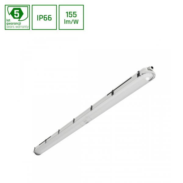 LIMEA GIGANT PRO HERMETIC 1500mm 80W/75W/70W/65W CW 230V 120DEG IP66 IK10 1490x72x70mm 5 years warranty image 1