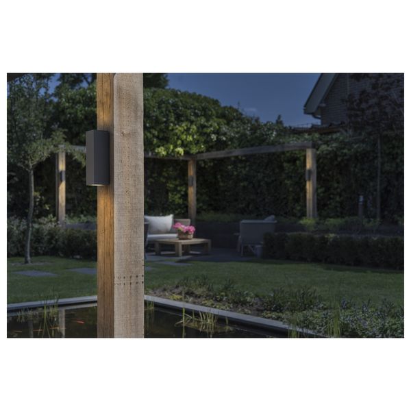 THEO UP/DOWN OUT wall l., GU10 max.2x35W, square, anthracite image 4