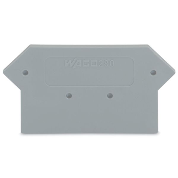 End and intermediate plate 2.5 mm thick gray image 2