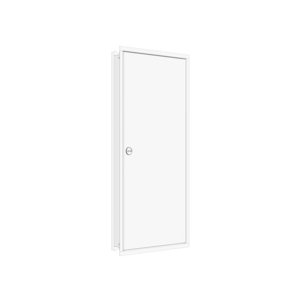 Flush-mounted frame flat + door 2-24, 3-part system, 100mm image 1