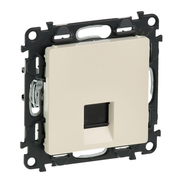 RJ45 socket Valena Life category 6 STP with cover plate ivory image 1