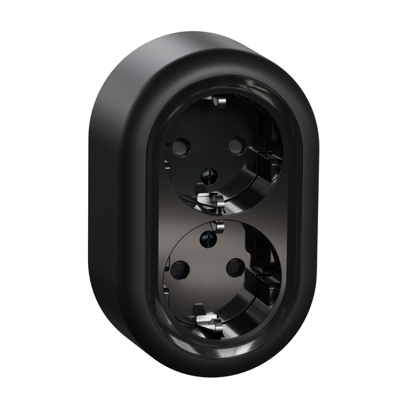 Renova Surf DSO Earth Screwless Socket Black image 4