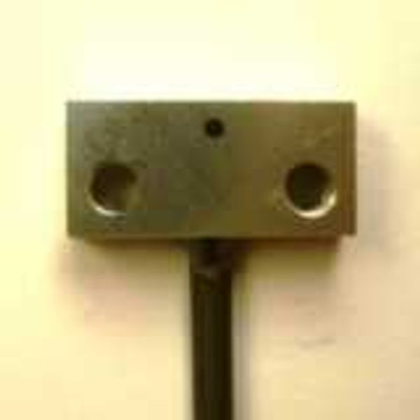 Fiber optic sensor head, through-beam, square, flat-view, M3 threaded image 4