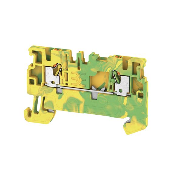 PE terminal, PUSH IN, 1.5 mm², 500 V, Number of connections: 2, Number image 1