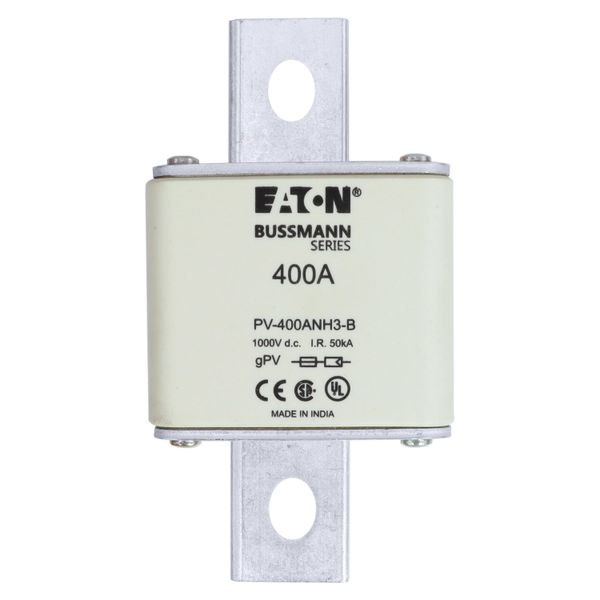 FUSE 400A 1000V DC PV SIZE 3 BOLTED TAG image 13