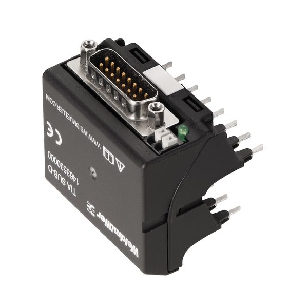 Interface adapter (relay), Sub-D, 15-pole, DIN 41652 / IEC 60807, 24 V image 1