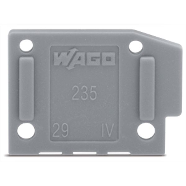 End plate snap-fit type 1 mm thick light gray image 4
