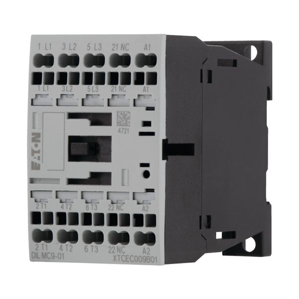 Contactor, 3 pole, 380 V 400 V 4 kW, 1 NC, 24 V 50 Hz, AC operation, Spring-loaded terminals image 6