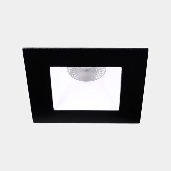 Downlight Play Deco Symmetrical Square Fixed Emergency 6.4W LED neutral-white 4000K CRI 90 28º ON-OFF Black/White IP54 666lm image 1