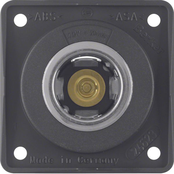Integro Insert-Power Socket Outlet 12V Anthracite Matt image 1