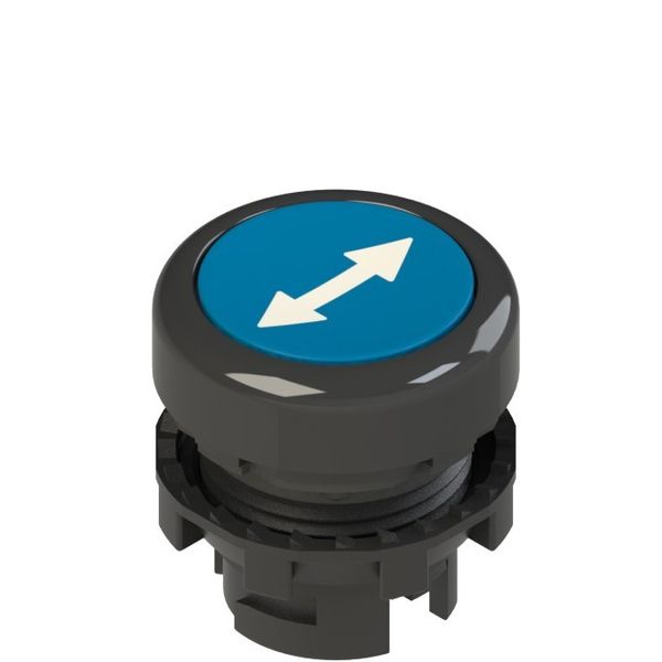 Blue flushed push button with marking E2 1PU2R621L170 image 1