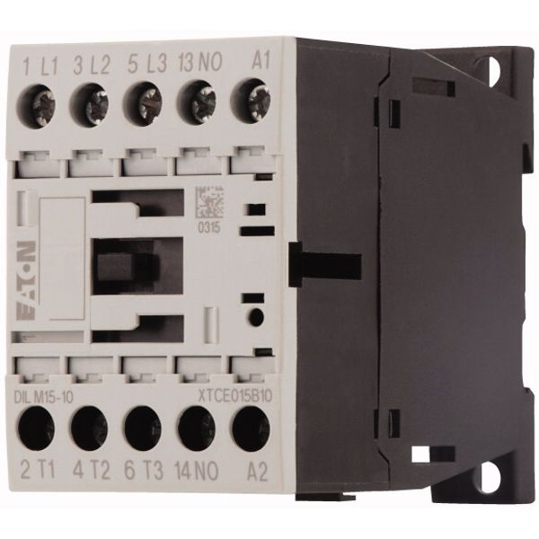 Contactor, 3 pole, 380 V 400 V 7.5 kW, 1 N/O, 42 V 50 Hz, 48 V 60 Hz, AC operation, Screw terminals image 3