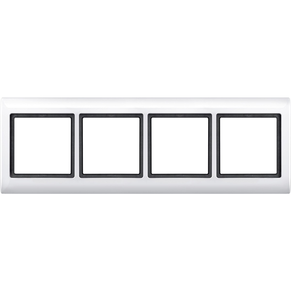 AQUADESIGN frame, 4-fold, polar white image 1