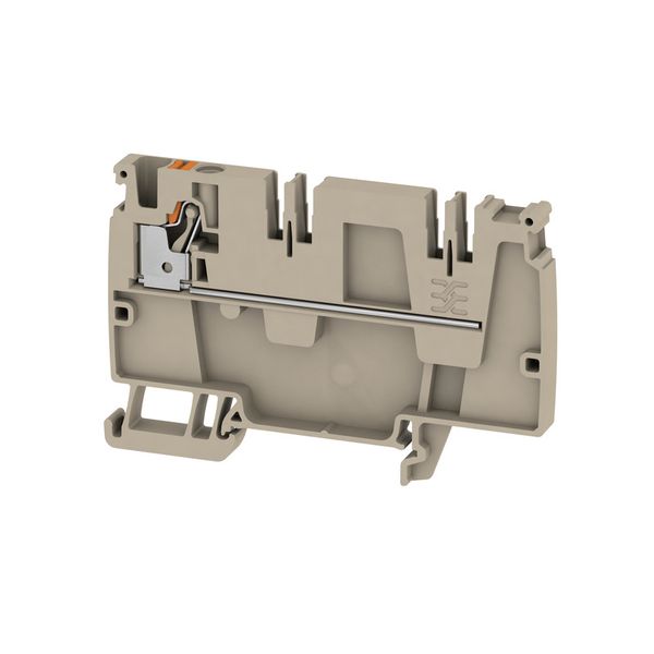 Feed-through terminal block, PUSH IN, 4 mm², 250 V, 32 A, Number of co image 1