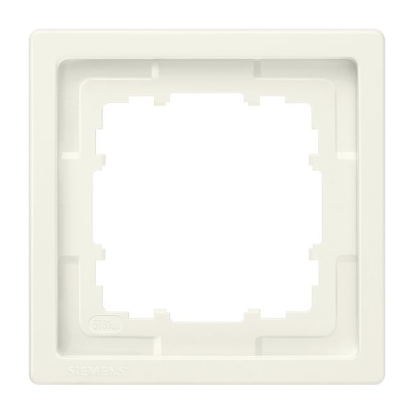 DELTA style, titanium white frame 1-fold, 82x 82 mm image 1