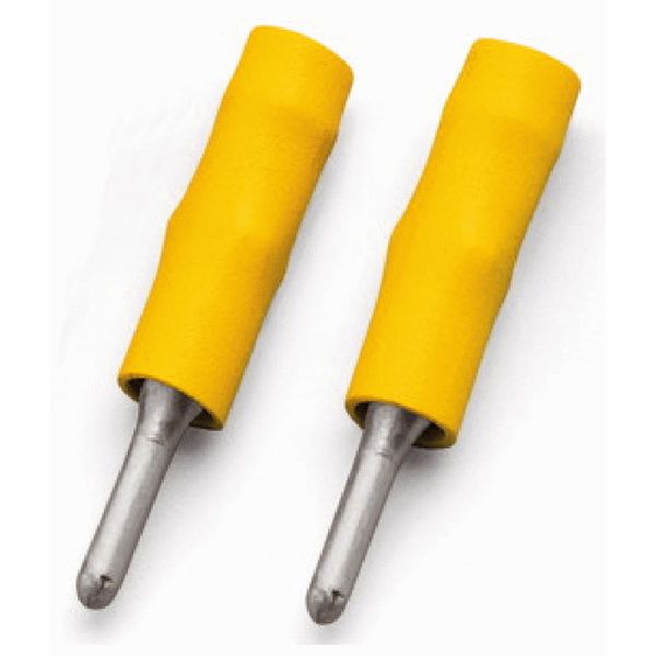 Test socket insulated 2.3 mm Ø yellow image 1