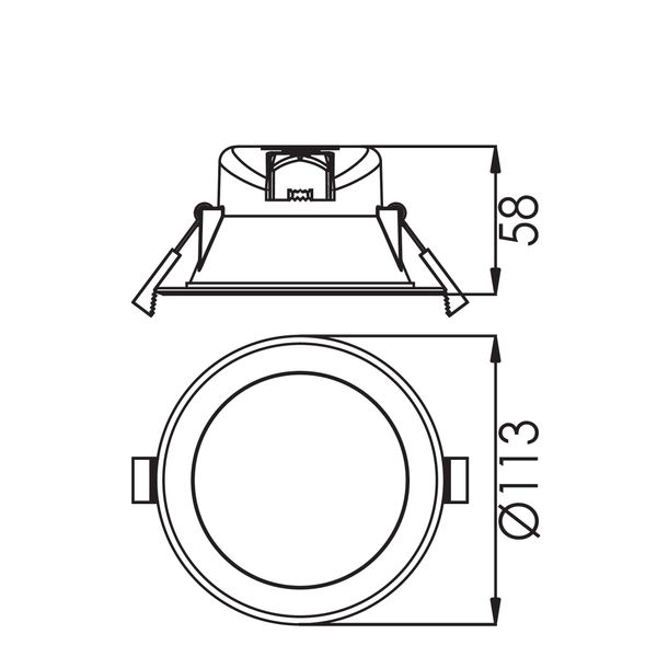 Segon Eco 9W Tri-white 3K, 4K, 6K 230V 90ø, ECG, white image 4