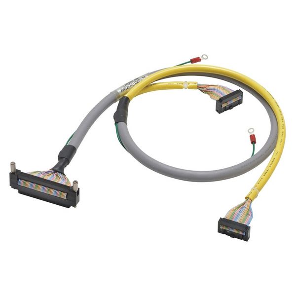 I/O connection cable, with shield connection, FCN40 to 2 x MIL20 for G image 3