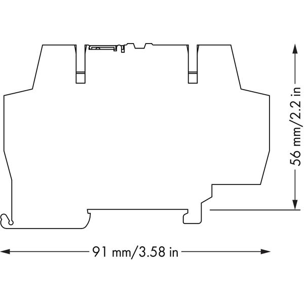 Relay module Nominal input voltage: 48 VDC 1 changeover contact gray image 3