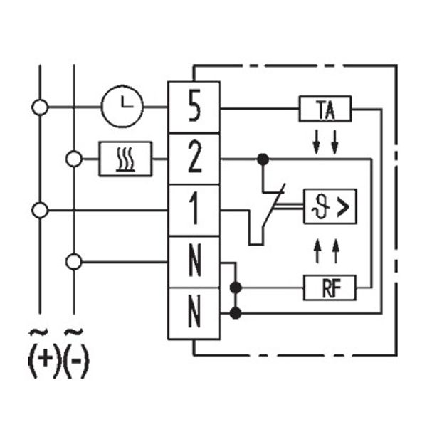 Room controller, 5-30C, AC 24V, 1NC, 10 A, AC 24V, with TA approx.5K image 4