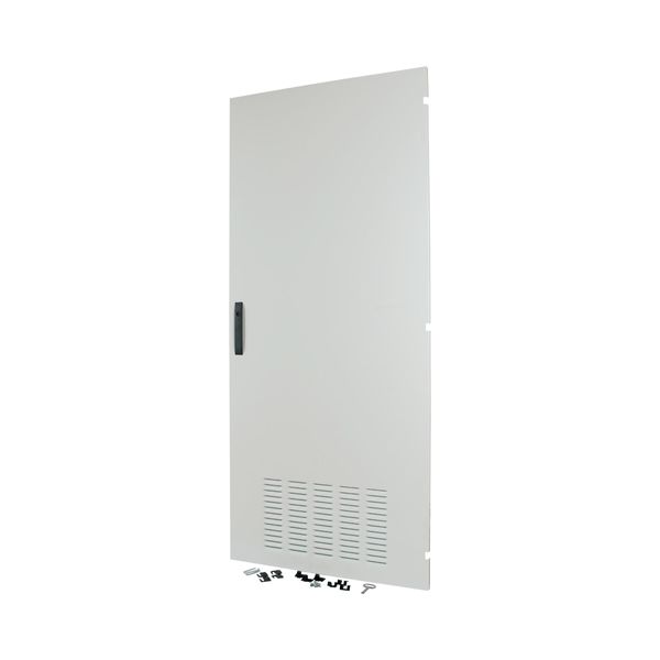 Section door, ventilated IP42, hinges right, HxW = 1400 x 850mm, grey image 5