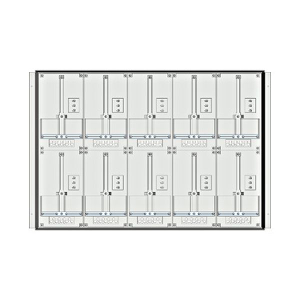 Meter box insert 2-rows, 10 meter boards / 16 Modul heights image 1