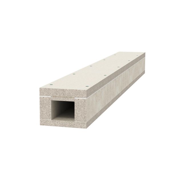 BSK 090506  Fire protection channel I90/E30, 50x60, gray Lightweight concrete with glass fibers image 1