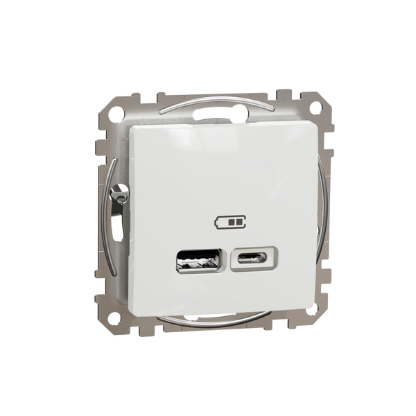 Sedna Design & Elements, USB charger A+C, 2,4A, white image 5