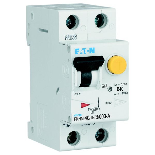 RCD/MCB combination, 40 A, 30 mA, MCB trip characteristic: B, 1p+N, RCD trip characteristic: A image 13