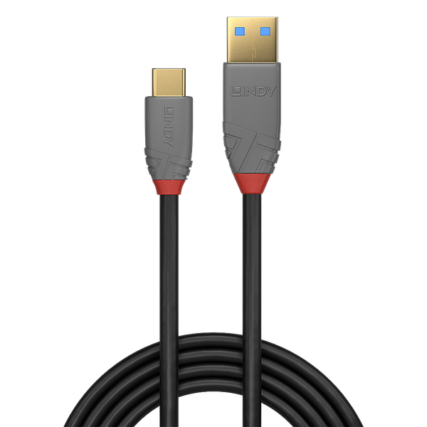 2m USB 3.2 Type A to C Cable, 10Gbps, Anthra Line USB Type A Male to C Male image 2