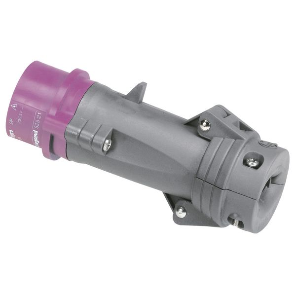 Straight plug Hypra - IP 44 - 20/25 V~ - 32 A - 2P - plastic image 2