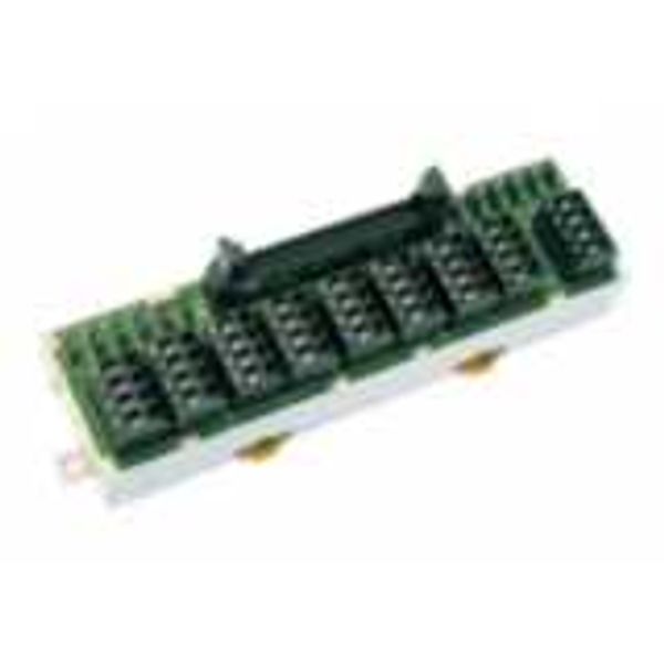 DIN-rail mounting input terminal block for CJ1W-CTL41-E, MIL40 socket, image 2