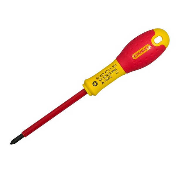 Insulated Screwdriver FATMax VDE PZ2*125MM 0-65-418 Stanley image 1