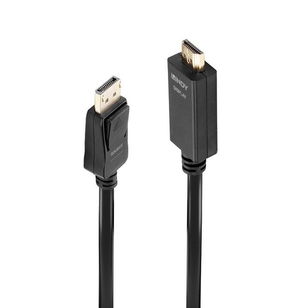 3m Display Port to HDMI 4K30Hz Adapter Cable Connects a single DisplayPort device to a single HDMI® Display with a maximum resolution of 3840x2160@30Hz image 1