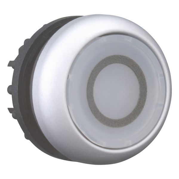 Illuminated pushbutton actuator, RMQ-Titan, Flush, maintained, White, inscribed 0, Bezel: titanium image 6