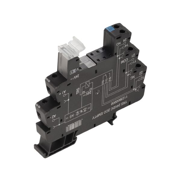 Relay socket, IP20, 60 V UC ±10 %, Rectifier, 2 CO contact , 10 A, Scr image 1