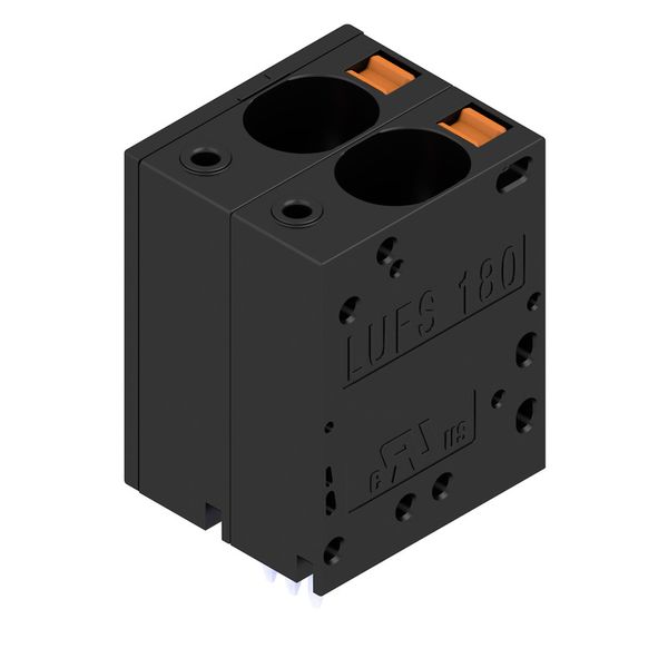 PCB terminal, 10.00 mm, Number of poles: 2, Conductor outlet direction image 3