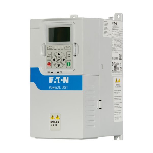 Variable frequency drive, 230 V AC, 3-phase, 3.7 A, 0.75 kW, IP20/NEMA0, Brake chopper image 4