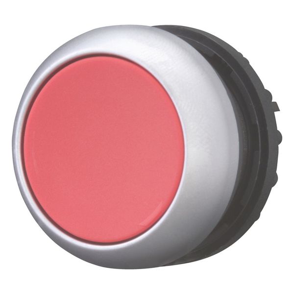 Pushbutton, RMQ-Titan, Flat, momentary, red, Blank, Bezel: titanium image 5