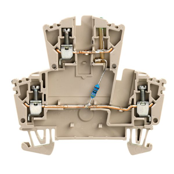 Component terminal block, Screw connection, 2.5 mm², 24 V, TS 35, dark image 1